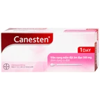 Viên đặt âm đạo Canesten 1 Day 500mg Bayer điều trị viêm âm đạo và cơ quan sinh dục ngoài (1 vỉ x 1 viên)
