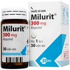 Viên nén Milurit 300mg Egis Pharma điều trị bệnh gout, phòng ngừa bệnh sỏi axit uric (30 viên)
