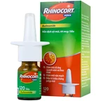 Thuốc Rhinocort Aqua 64mcg McNeil điều trị trong các trường hợp viêm mũi dị ứng quanh năm và viêm mũi dị ứng theo mùa (120 liều)