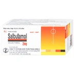 Thuốc Salbutamol 2mg Dopharma giúp giảm co thắt phế quản trong hen, viêm phế quản mãn tính (10 vỉ x 10 viên)