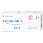 Thuốc Eszopiclone 2mg Minh Dân điều trị chứng mất ngủ (3 vỉ x 10 viên)