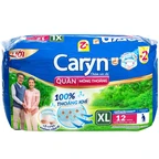 Tã quần Caryn mỏng thoáng cho người lớn size XL - Gói 12 miếng (vòng bụng 90 - 125 cm)