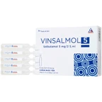Dung dịch khí dung Vinsalmol 5mg/2.5ml Vinphaco trị triệu chứng hen cấp tính, đợt kịch phát hen (2 vỉ x 5 ống)