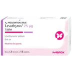 Thuốc Levothyrox 75µg Merck điều trị bướu giáp đơn thuần lành tính (2 vỉ x 15 viên)
