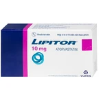 Thuốc Lipitor 10mg Viatris điều trị tăng cholesterol toàn phần (3 vỉ x 10 viên) 