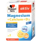 Viên hỗ trợ cơ xương Magnesium+Calcium+D3 Doppelherz (3 vỉ x 10 viên)