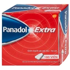 Viên nén Panadol Extra đỏ GSK giảm mạnh các cơn đau, hạ sốt, điều trị đau đầu, đau lưng (15 vỉ x 12 viên)