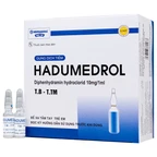 Thuốc Hadumedrol 10mg/ml Hdpharma giúp chống buồn nôn hoặc chóng mặt (100 ống x 1ml)