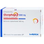 Thuốc Glucophage 1000mg Merck điều trị đái tháo đường típ 2 (2 vỉ x 15 viên)