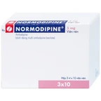 Viên nén Normodipine 5mg Gedeon điều trị tăng huyết áp, đau thắt ngực ổn định (3 vỉ x 10 viên)