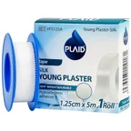 Băng cuộn lụa Plaid Young Plaster-Silk 1.25cmx5m giúp cố định băng gạc và dụng cụ y tế Young Chemical