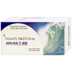 Viên nén Jovan T 20 Cadila điều trị rối loạn cương dương (1 vỉ x 1 viên)