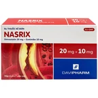 Viên nén Nasrix DaViPharm điều trị tăng cholesterol (4 vỉ x 7 viên)