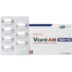Thuốc Vcard-am 160/10mg Mega Điều trị tăng huyết áp vô căn (4 vỉ x 7 viên)