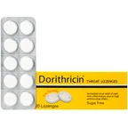 Viên ngậm Dorithricin Hyphens (20 viên) hỗ trợ điều trị các triệu chứng nhiễm khuẩn miệng, họng 
