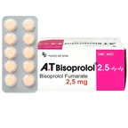 Thuốc A.T Bisoprolol 2.5mg An Thiên điều trị suy tim mạn tính ổn định (10 vỉ x 10 viên)