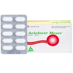 Thuốc Aciclovir 800mg Meyer điều trị nhiễm Herpes zoster, thủy đậu (3 vỉ x 10 viên)