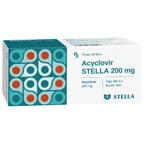 Thuốc Acyclovir 200mg Stella Pharm điều trị nhiễm virus Herpes simplex (10 vỉ x 5 viên)