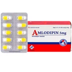 Thuốc Amlodipin 5mg Vidipha điều trị tăng huyết áp, đau thắt ngực (3 vỉ x 10 viên)