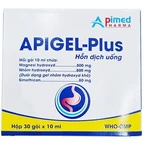 Hỗn dịch uống Apigel-Plus Apimed điều trị viêm dạ dày cấp tính - mãn tính, trào ngược dạ dày thực quản (30 gói x 10ml)