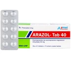 Thuốc Arazol-Tab 40 Apimed điều trị bệnh trào ngược dạ dày - thực quản (3 vỉ x 10 viên)