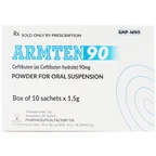 Hỗn dịch uống Armten 90 Armephaco điều trị các chứng nhiễm khuẩn đường hô hấp cấp (10 gói x 1,5g)