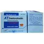 Dung dịch uống A.T Desloratadin 2.5mg An Thiên giảm viêm mũi dị ứng, ngứa, nổi mày đay mạn tính (30 gói x 5ml)