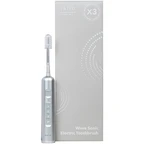 Bàn chải điện công nghệ chuyển động kép halio wave sonic electric toothbrush - silver frost (màu xám)