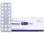 Thuốc Betaloc 50mg AstraZeneca điều trị tăng huyết áp, dự phòng đau thắt ngực (3 vỉ x 20 viên)