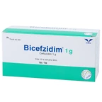 Thuốc Bicefzidim 1g Bidiphar điều trị các bệnh nhiễm trùng (10 lọ)