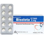 Thuốc Bisolota 5mg điều trị cao huyết áp (10 vỉ x 10 viên)