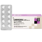 Thuốc Carvedol 6.25 United điều trị tăng huyết áp, bệnh mạch vành (10 vỉ x 10 viên)