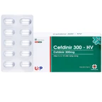 Thuốc Cefdinir 300 - HV USP điều trị nhiễm khuẩn (2 vỉ x 10 viên)