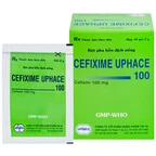 Bột pha hỗn dịch uống Cefixime Uphace 100mg điều trị nhiễm khuẩn (10 gói x 2g)