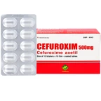 Thuốc Cefuroxim 500mg Vidipha điều trị nhiễm khuẩn (10 vỉ x 10 viên)