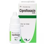 Thuốc nhỏ mắt, nhỏ tai Ciprofloxacin 0.3% Bidiphar điều trị các nhiễm khuẩn (5ml)