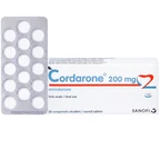 Thuốc Cordarone 200mg Sanofi phòng ngừa và điều trị một số dạng rối loạn nhịp tim (30 viên)