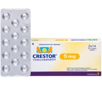 Thuốc Crestor 5mg AstraZeneca điều trị tăng cholesterol máu nguyên phát (2 vỉ x 14 viên)