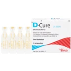 Dung dịch D-Cure 25000IU SMB phòng và điều trị thiếu vitamin D (1 vỉ x 4 ống)