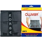 Đai thắt lưng Olumba Orbe size M màu ghi hỗ trợ giảm đau, cố định cột sống