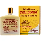 Dầu gió gừng Thái Dương giúp giảm đau đầu, đau lưng, đau dây thần kinh vai gáy (Hộp 24ml)