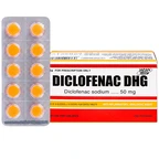 Thuốc Diclofenac DHG điều trị viêm, đau trong rối loạn cơ xương khớp (10 vỉ x 10 viên)