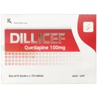 Thuốc Dillicef 100mg Đông Nam điều trị tâm thần phân liệt, điều trị các cơn hưng cảm (6 vỉ x 10 viên)