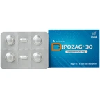 Thuốc Dipozag 30mg Liviat điều trị xuất tinh sớm ở nam giới (1vỉ x 4 viên)