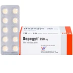 Thuốc Dopegyt 250mg Egis Pharma điều trị tăng huyết áp (10 vỉ x 10 viên)