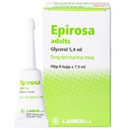 Dung dịch thụt trực tràng Epirosa Adults Lainco giảm triệu chứng táo bón (6 tuýp x 7.5ml)