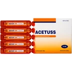 Dung dịch uống Acetuss Hà Nam tiêu nhầy trong bệnh viêm phế quản, bệnh nhầy nhớt (20 ống)