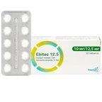 Thuốc Ebitac 12.5 Farkmak điều trị suy tim, tăng huyết áp (2 vỉ x 10 viên)