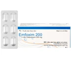 Thuốc Emfoxim 200Mg Incepta điều trị các trường hợp nhiễm khuẩn từ nhẹ đến trung bình (2 vỉ x 6 viên)