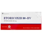 Thuốc Etoricoxib 90-HV giảm đau cấp tính và điều trị các bệnh viêm khớp (3 vỉ x 10 viên)